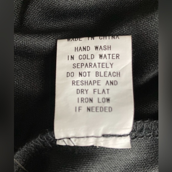 Siren Lily mesh construction sparkly black and silver women’s blouse - Picture 7 of 7